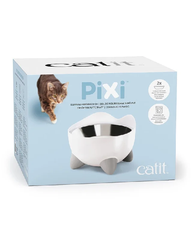 Catit Elevated Feeding Dish - White