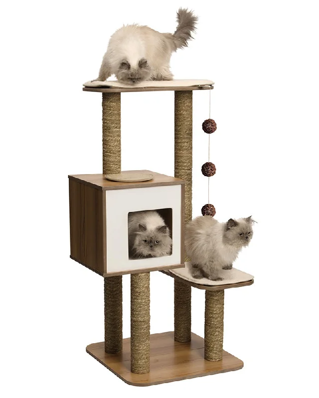 Catit Vesper High Base - Walnut Cat Tree