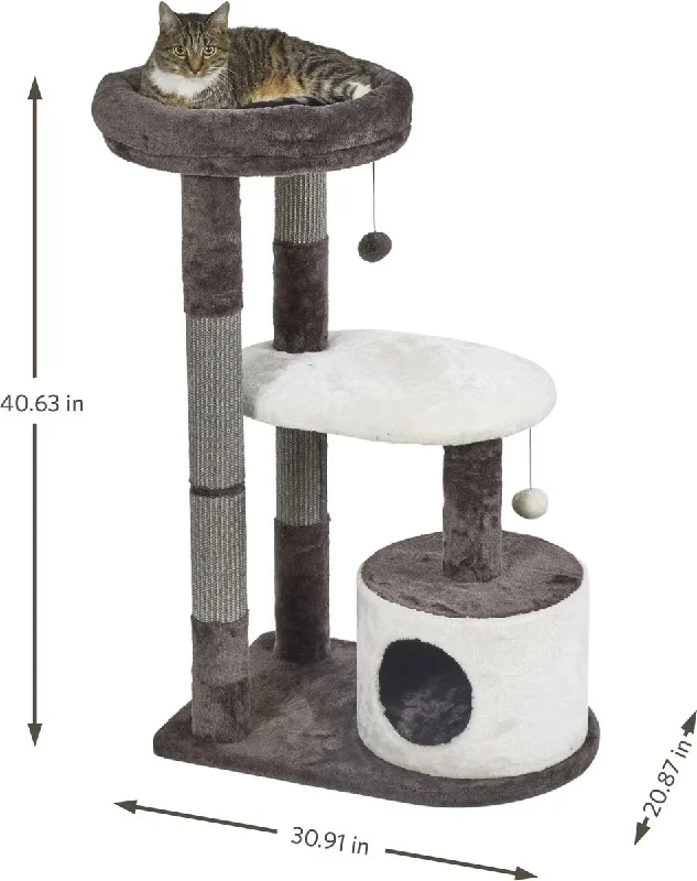 MidWest Alden 41" Faux-Fur Cat Tree & Condo