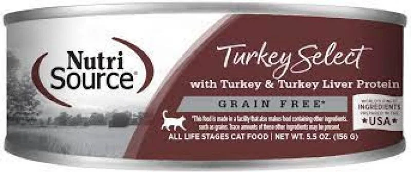 Nutrisource Cat Can Turkey & Turkey Liver Select 5.5 oz.