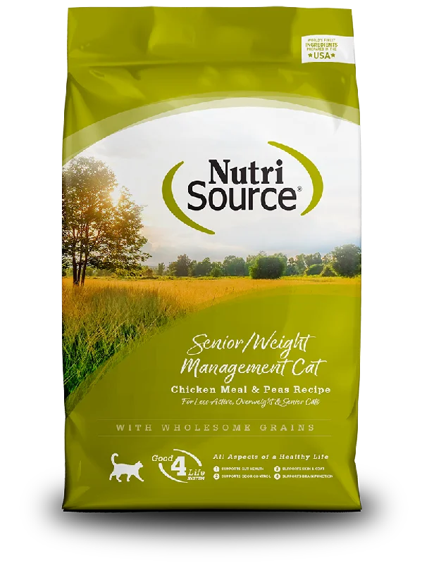 NutriSource Dry Cat Food Senior / Weight Management Recipe