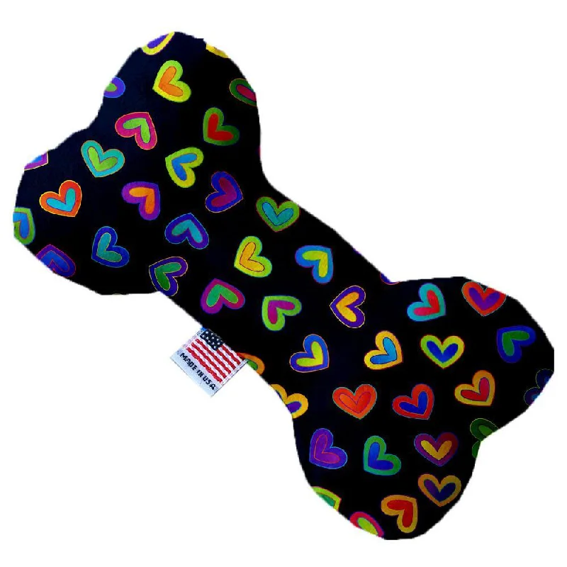 Plush Bone Dog Toy Bright Hearts