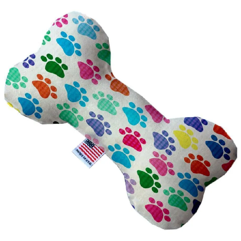 Plush Bone Dog Toy Confetti Paws