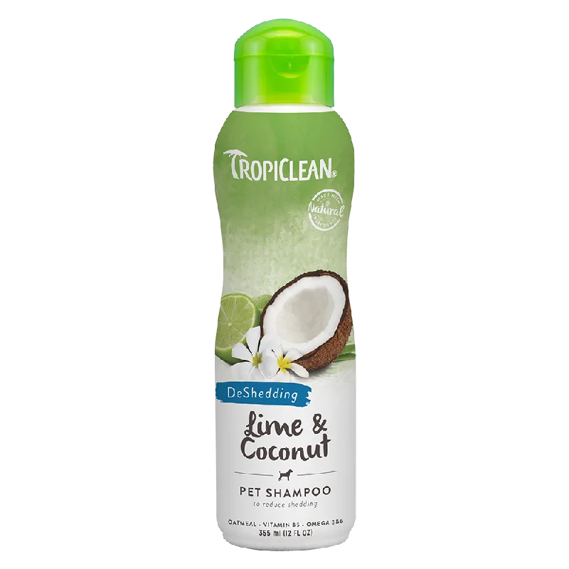 Tropiclean DeShedding Lime & Coconut Pet Shampoo 12oz