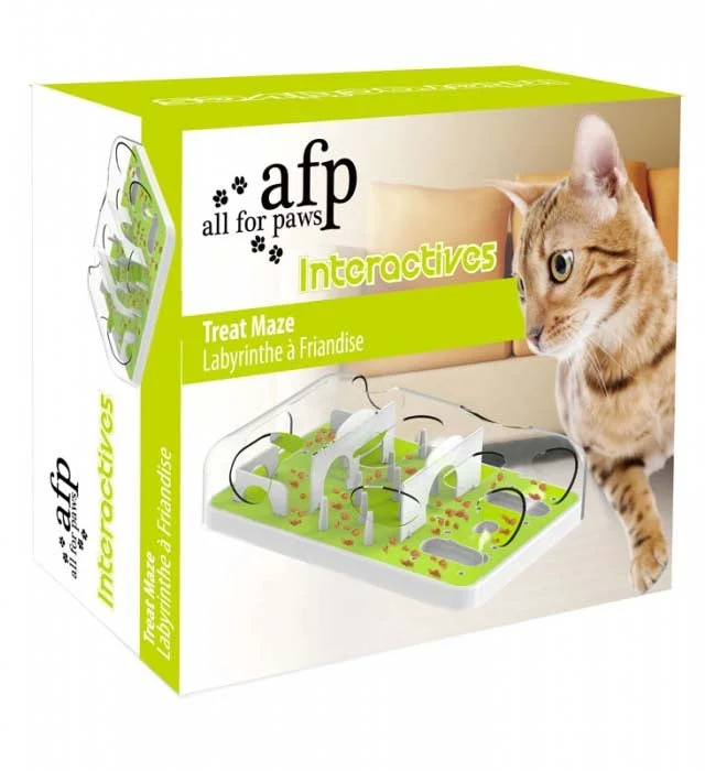 ALL FOR PAWS Interactives Puzzle Cat Feeder Zdjelica za sporije hranjene, 33x22x