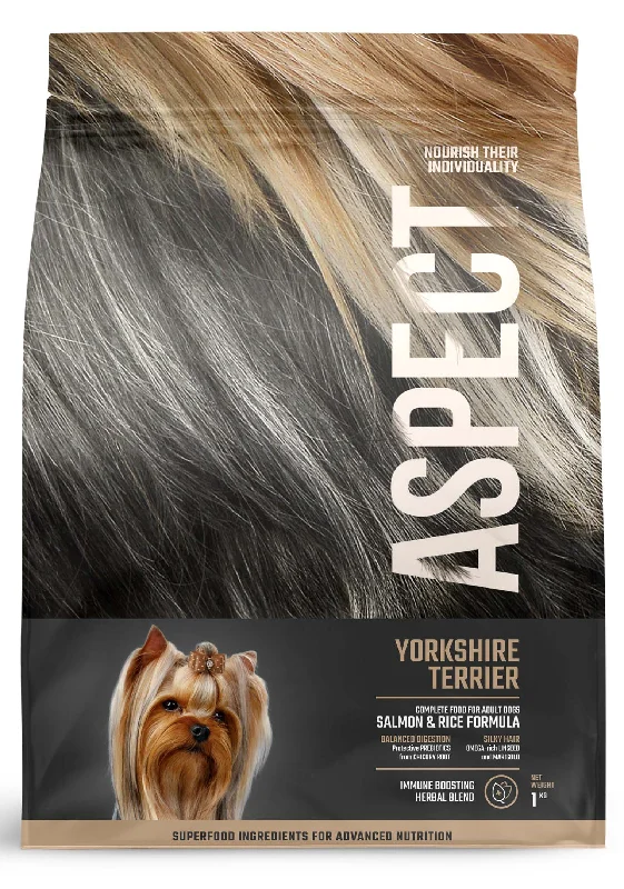 ASPECT Yorkshire Terrier, losos s rižom, 1 kg