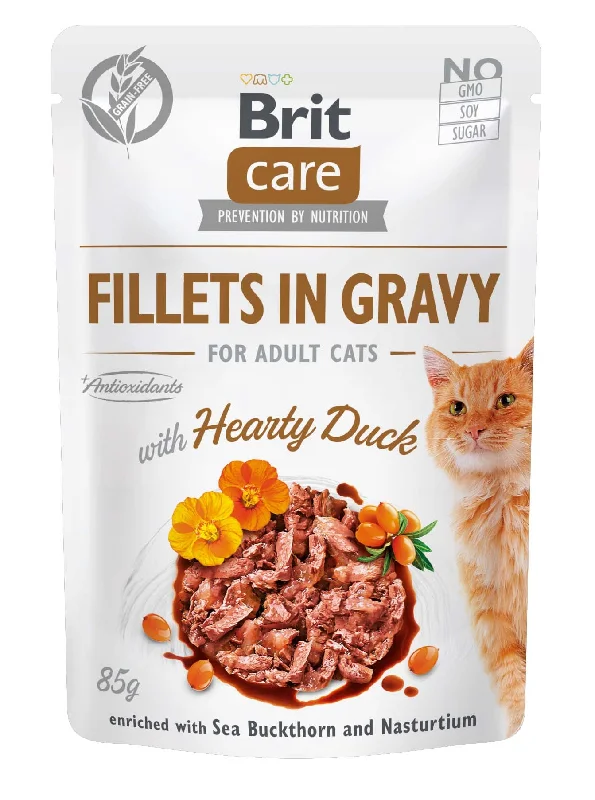 BRIT CARE Fileti pačetine u umaku, za mačke, 85g