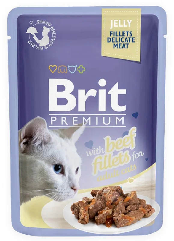 BRIT PREMIUM Fileti u želeu s govedinom, 85 g