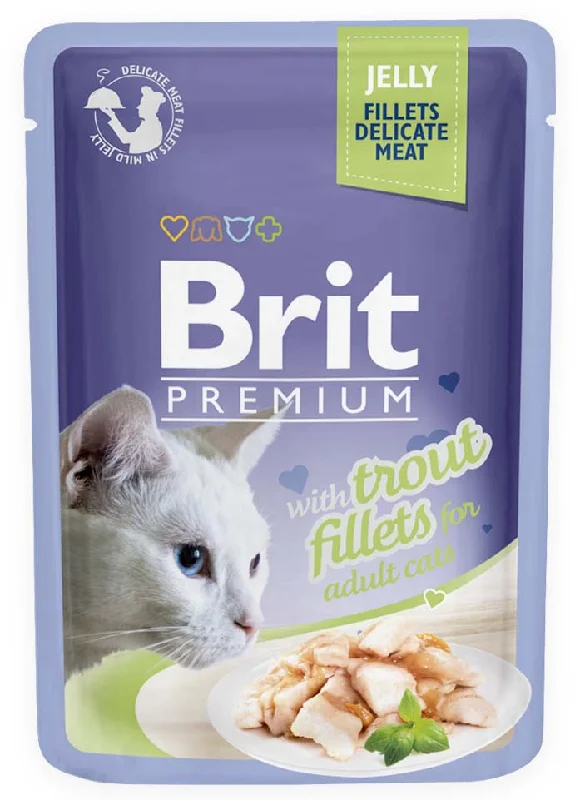 BRIT PREMIUM Fileti u želeu s pastrvom, 85 g