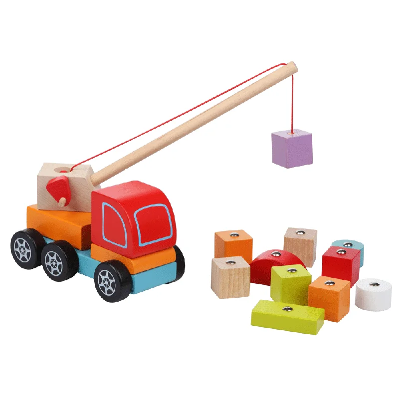 Cubika Wooden Crane Truck