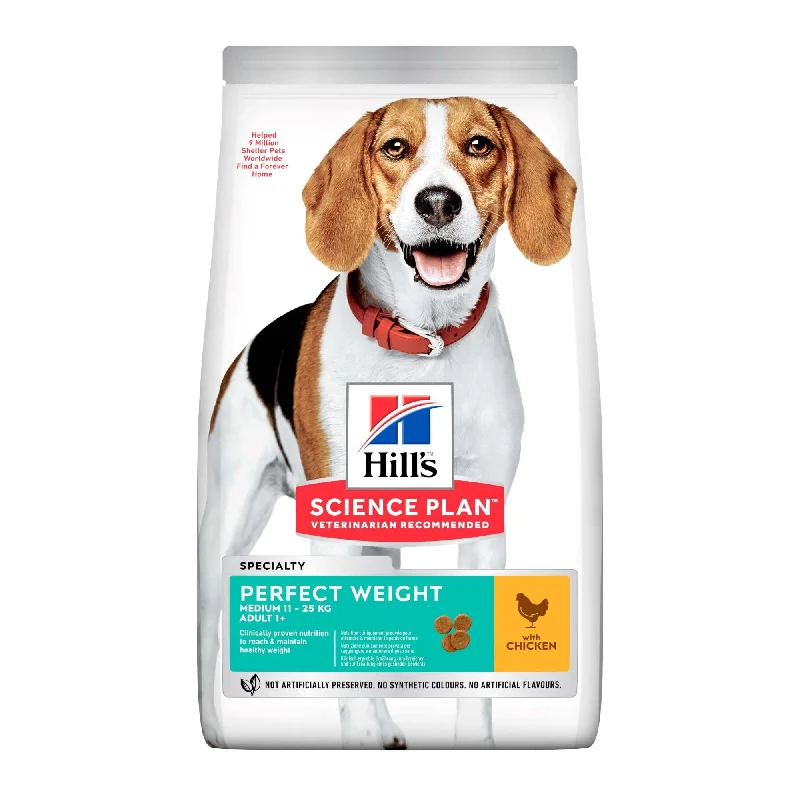 HILL's Canine Medium Perfect Weight s piletinom, 12kg