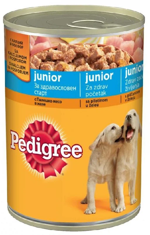 PEDIGREE Konzerva JUNIOR s piletinom u želeu, 400g