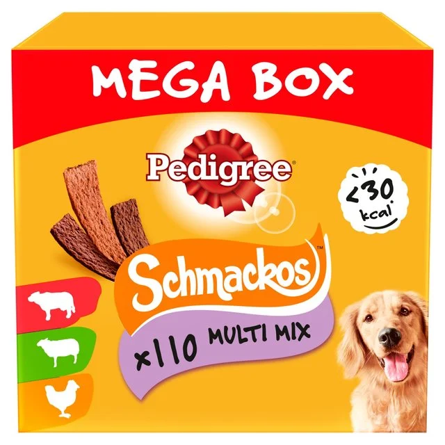 Pedigree Schmackos Adult Dog Treats Meaty Multi Mix    110 x 8g