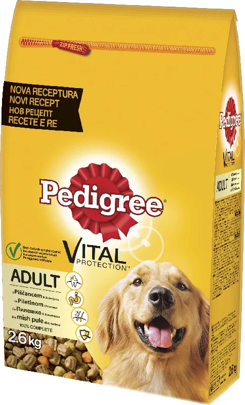 PEDIGREE Vital Protection Adult s peradi i povrćem, 2,6kg