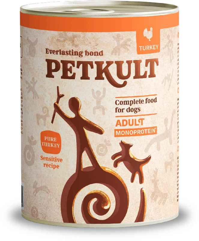 PETKULT Sensitive Conservă pentru câini, Curcan şi Cartof 800g