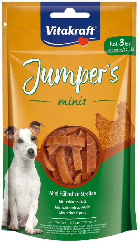 VITAKRAFT Jumper's minis Chicken Stripes, poslastica za pse, 80g