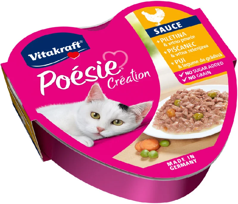 VITAKRAFT Poesie Creation Bol pentru pisici, cu Pui şi Legume 85g