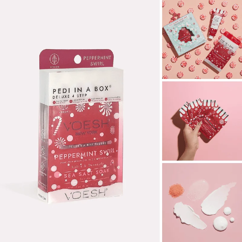 VOESH - Pedi in a Box Peppermint Swirl (box)