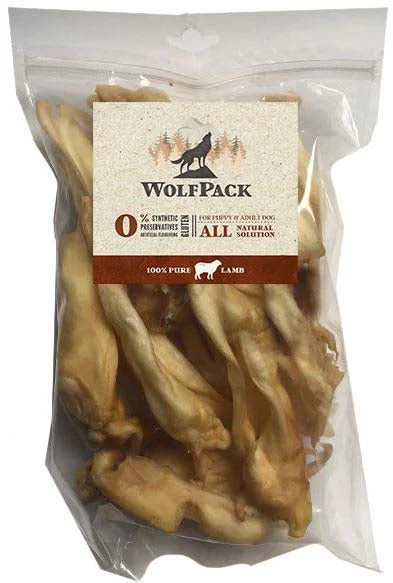 WOLFPACK Recompensă pentru câini Urechi de Miel 250g