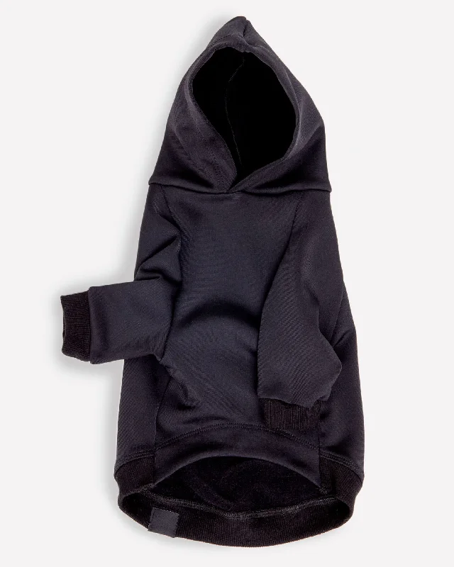 Water Resistant Dog Hoodie in Black