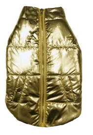 FAB DOG | Metallic Puffer Coat in Gold (BIG DOG SALE)