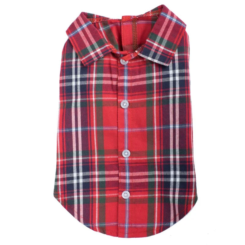 WORTHY DOG | Plaid Shirt in Red